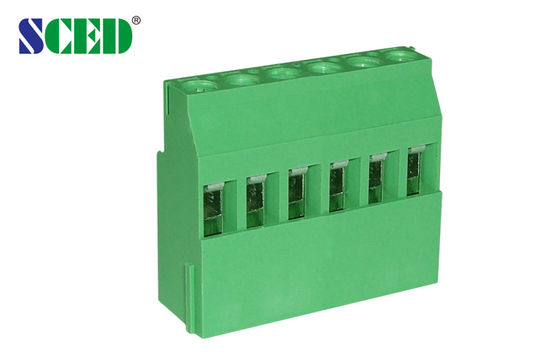 300V 15A Green 5.08mm Pitch Brass Euro Type PCB Screw Terminal Block