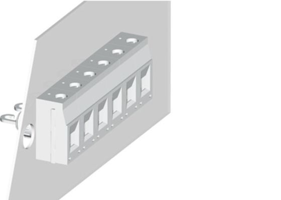 Bulkhead Connectors Feed Through Terminal Blocks Single Deck Pitch 6.2mm 2P-24P