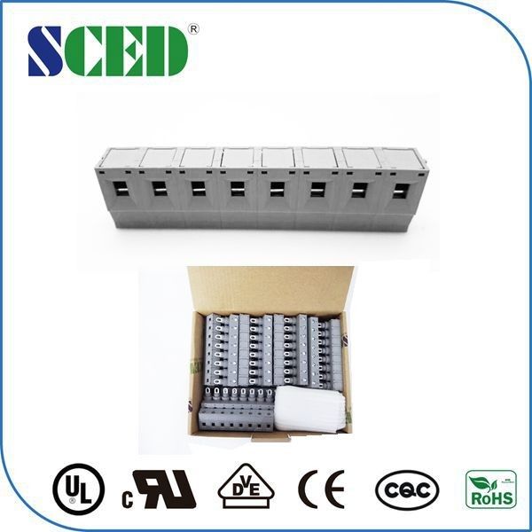 Panel Mount Wiring Terminal Block Feed Through Connector 600V 50A