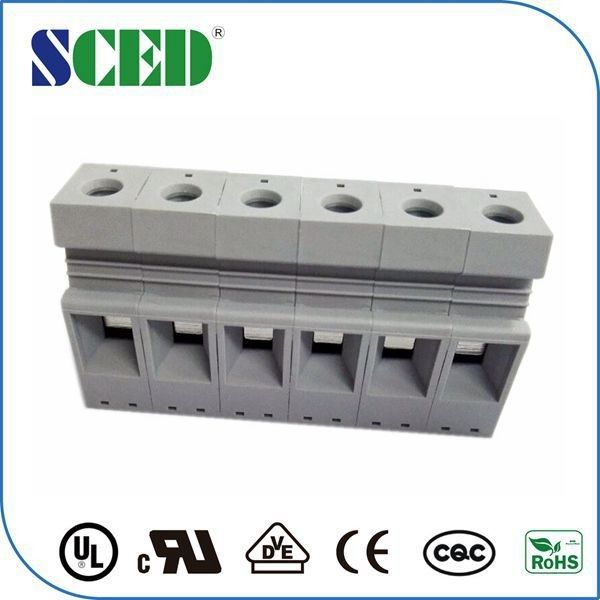 Panel Mount Wiring Terminal Block Feed Through Connector 600V 50A
