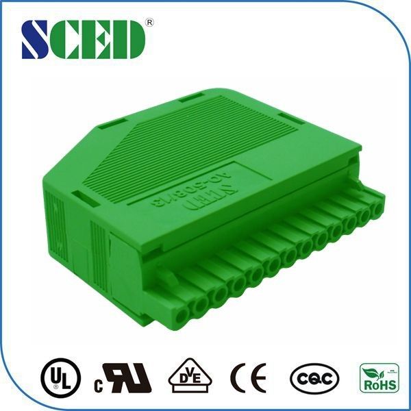 5.08mm Plug In Wire Terminal Block Connectors PA66 13pin Wire Collect Box