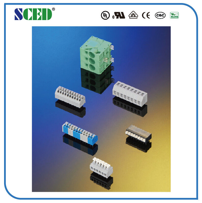 Pluggable 6.35mm PCB Terminal Blocks 300A Euro Type Raising Series