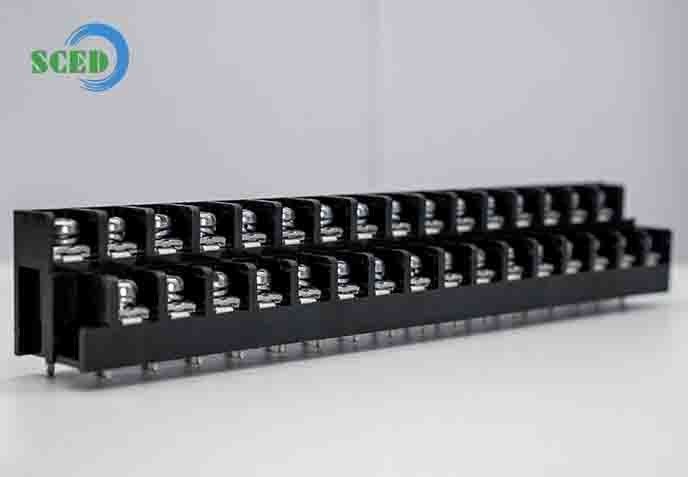 250V 18A Double Levels Barrier Power Terminal Blocks with Pitch 11.00mm and Wire Range 12-24AWG