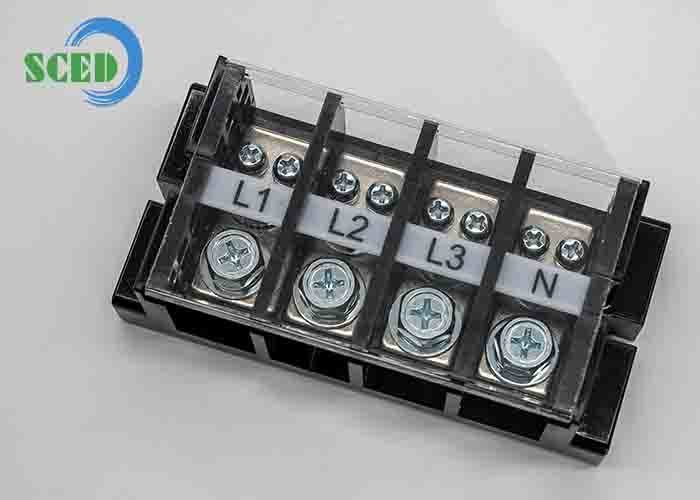 600V Rated Voltage Through Panel Terminal Blocks with 26mm Stripping Length and Tin Plating
