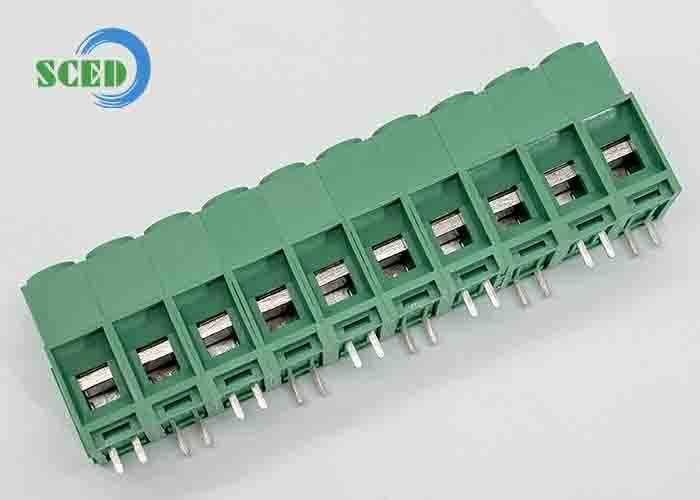 Copper Spring Terminal Block Rated Voltage 250V Gray Electrical Connector Offering and Secure Wire Termination Solutions