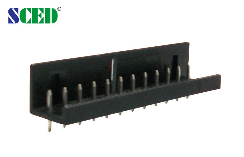 Plug In 300V 10A Terminal Block Connectors 2P - 24P Black Male Connector