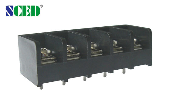 فاصله 9.52mm بلوک ترمینال مانع 300V 20A 2-24 قطب ورودی سیم زاویه راست