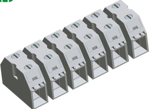 پیچ فولادی 50A ترمینال تغذیه از طریق پچ کانکتور 13.5mm 2-16 قطب مس