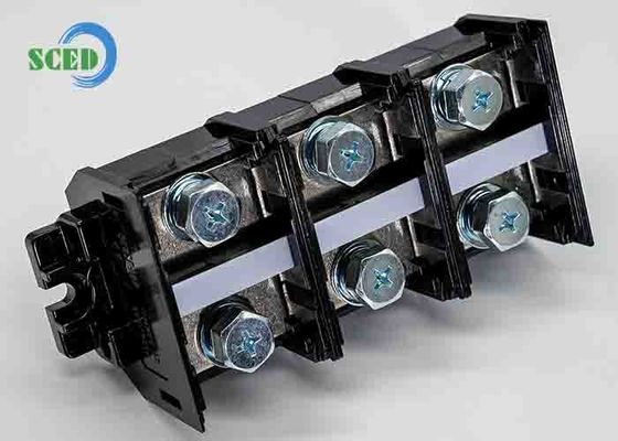 300A راه آهن ترمینال بلوک 47.0mm 600V سیاه PC مواد پیچ ماونت کانکتور