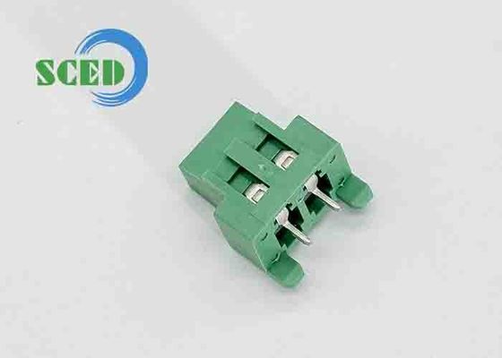 300V 10A M3 پیچ 12-26 AWG اتصال بلوک پایانی PA66 مواد عایق سبز 5.08mm فاصله