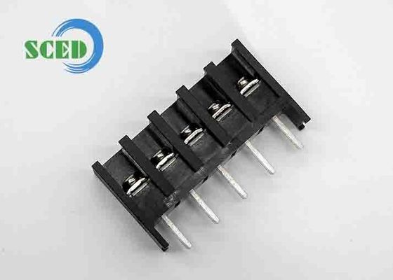 ترمینال بلوک مشکی 2-18P 300V 20A گام 10.00 میلی متر PBT برنج 9-10 میلی متر