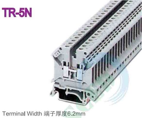 ZB6 AC DC ترمینال بلوک‌های ریلی منبع تغذیه با پیچ اتصال سیم M4 و نوار زاک