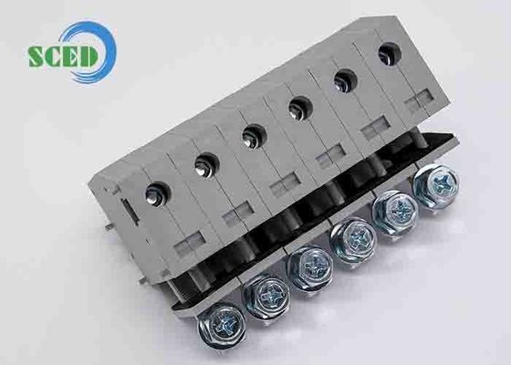14-16 Lbf.in Torque Feed Through Terminal Block with Protector Mounting Type DIN Rail با یا بدون محافظ
