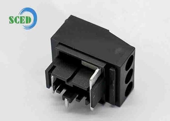 بلوک پایانی پی سی بی با قطب های 2P-24P، مقاومت عایق 1000MΩ / دقیقه و نصب سوراخ برای اتصالات PCB امن