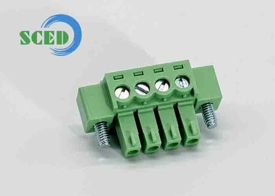 بلوک ترمینال قابل وصل با 3000V AC / دقیقه ولتاژ مقاوم و ترمینال برنز فسفر برای اتصالات الکتریکی قابل اعتماد