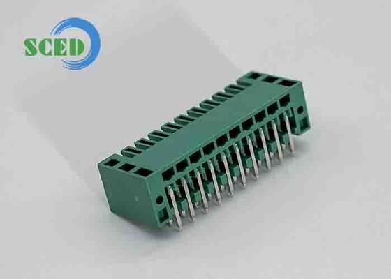 بلوک ترمینال قابل وصل 45 درجه با قطر حفره PCB 1.4mm و ترمینال برنز فسفر برای اتصالات ایمن الکتریکی