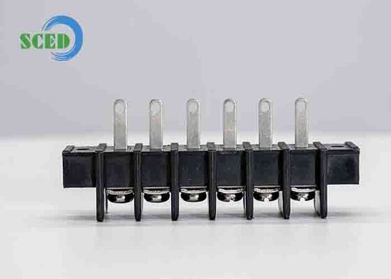 ترمینال مانع مواد عایق PBT بلوک 2 تا 24 قطب تعداد تماس ها 2P تا 24P پایانه اتصال الکتریکی