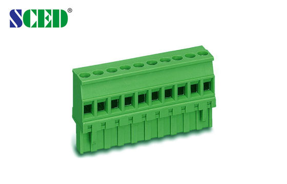 ترمینال بلوک پلاگین    گام ۵.۰۸ میلی متر   ۳۰۰ ولت ۱۸ آمپر    مادگی    ۲P - ۲۴P   پلاگ