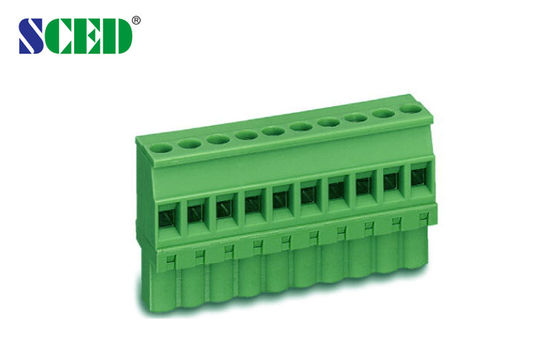 بلوک ترمینال مادگی 300 ولت 18 آمپر قابل اتصال برای ارتباطات، نصب روی پنل